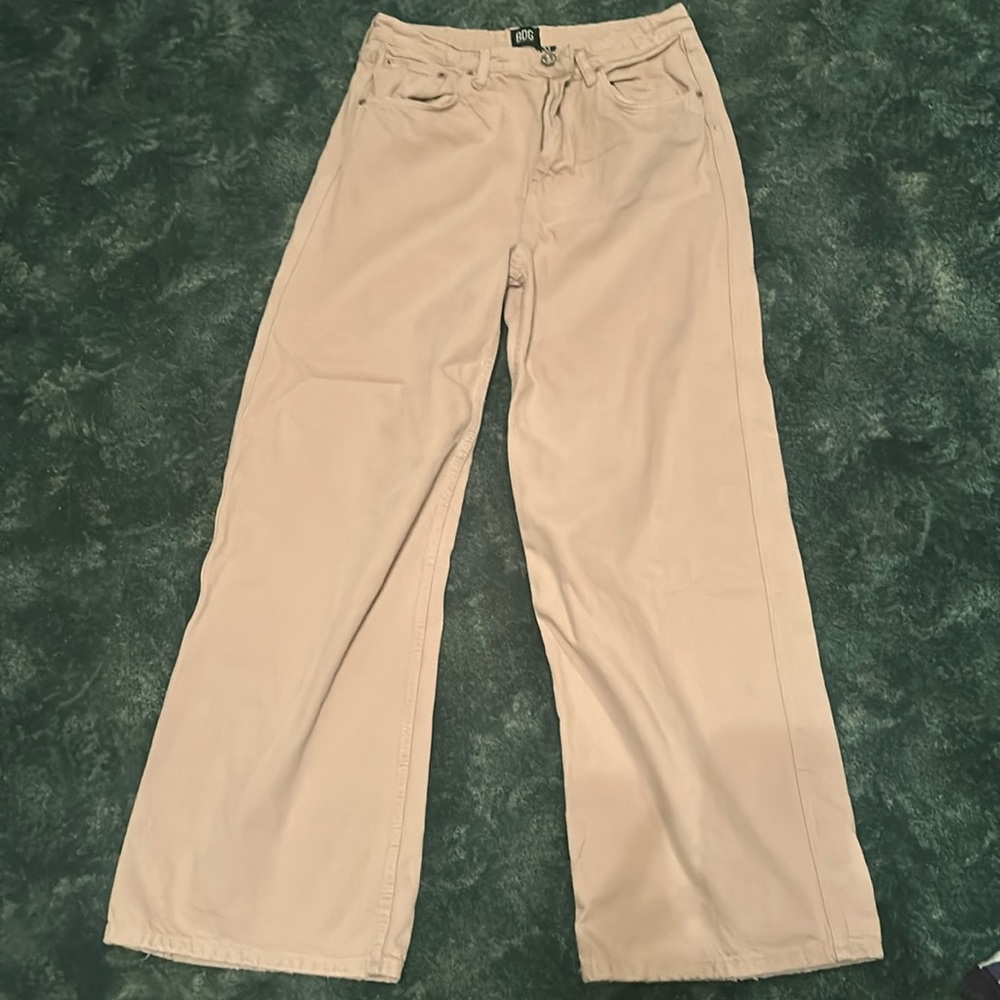 Urban Outfitters Wide Leg denim in very pale pink